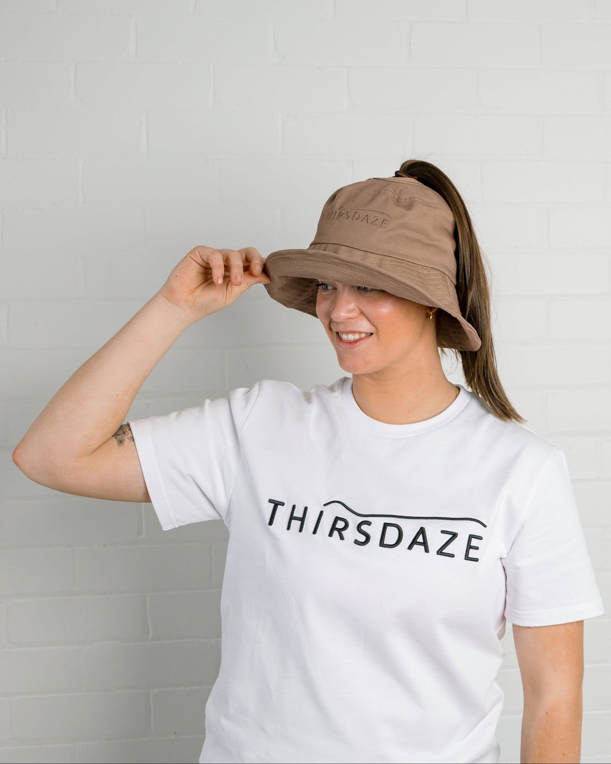 Hylani Wide Brim Ponytail Hat (PRE-SALE)