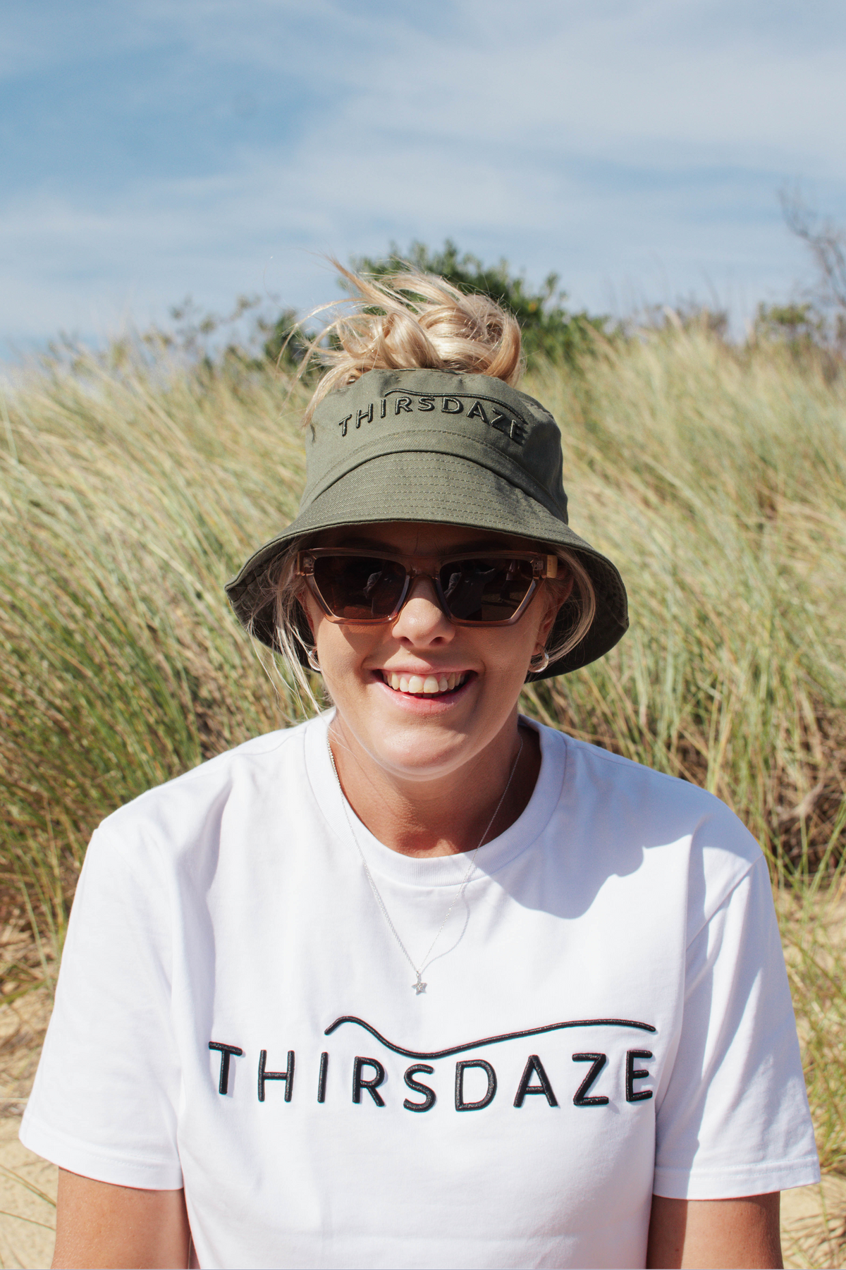 Hylani Ponytail Bucket Hat