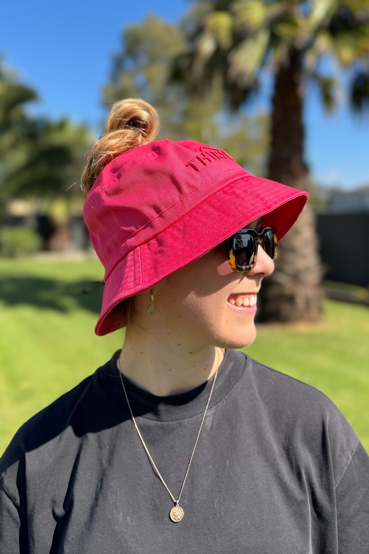 Hylani Ponytail Bucket Hat