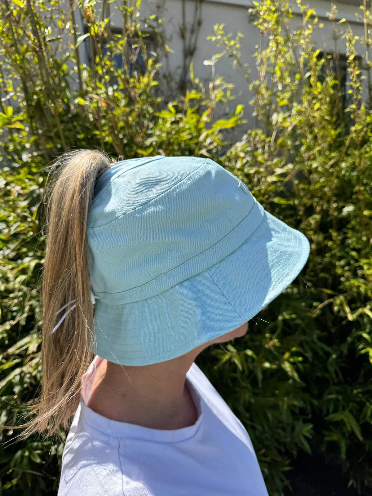 SLIGHTLY IMPERFECT Hylani Ponytail Bucket Hat Packs